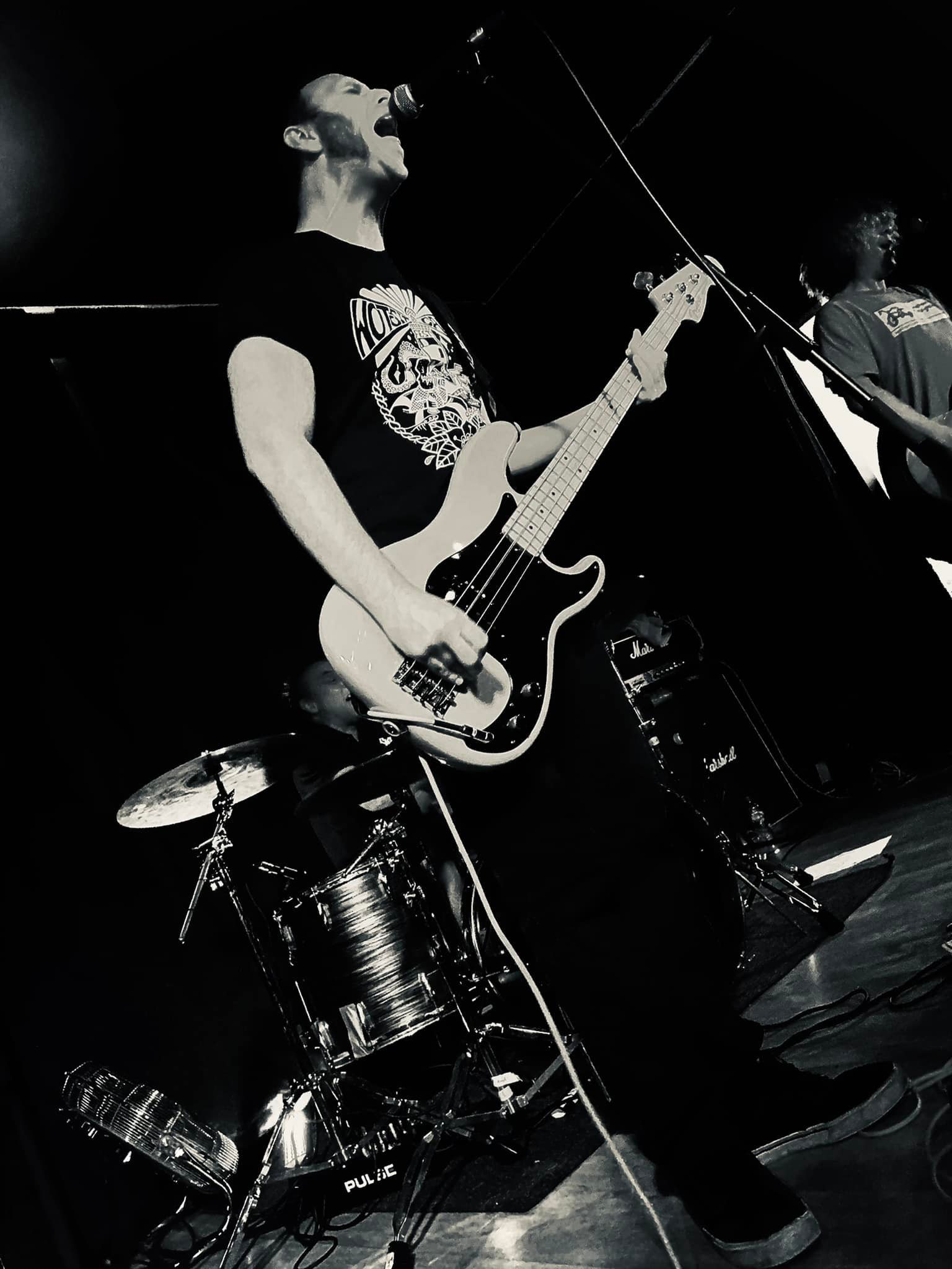 Dan playing guitar